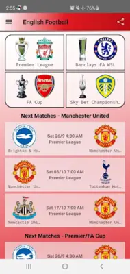 English Football android App screenshot 4